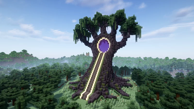 Tree |Beyond| Nether Portal Statue V08
